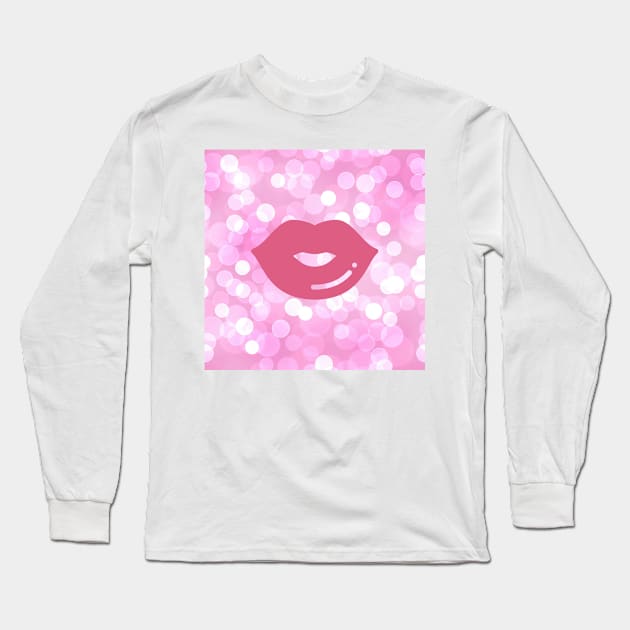 Valentine Lips Long Sleeve T-Shirt by marisaj4488